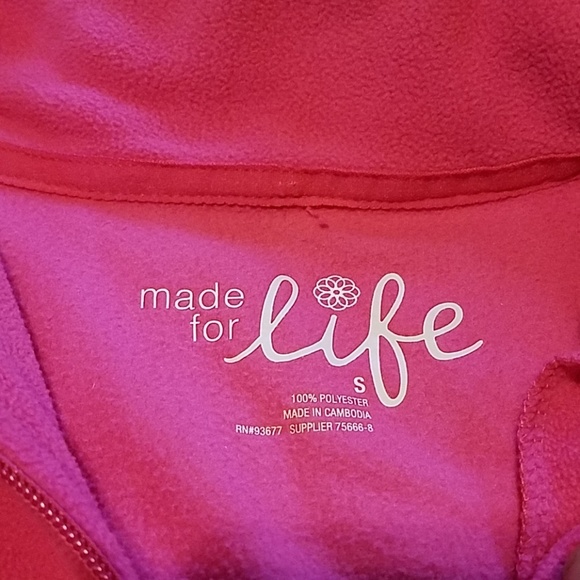 Made for Life Fleece Quarter Zip-up - Picture 3 of 3